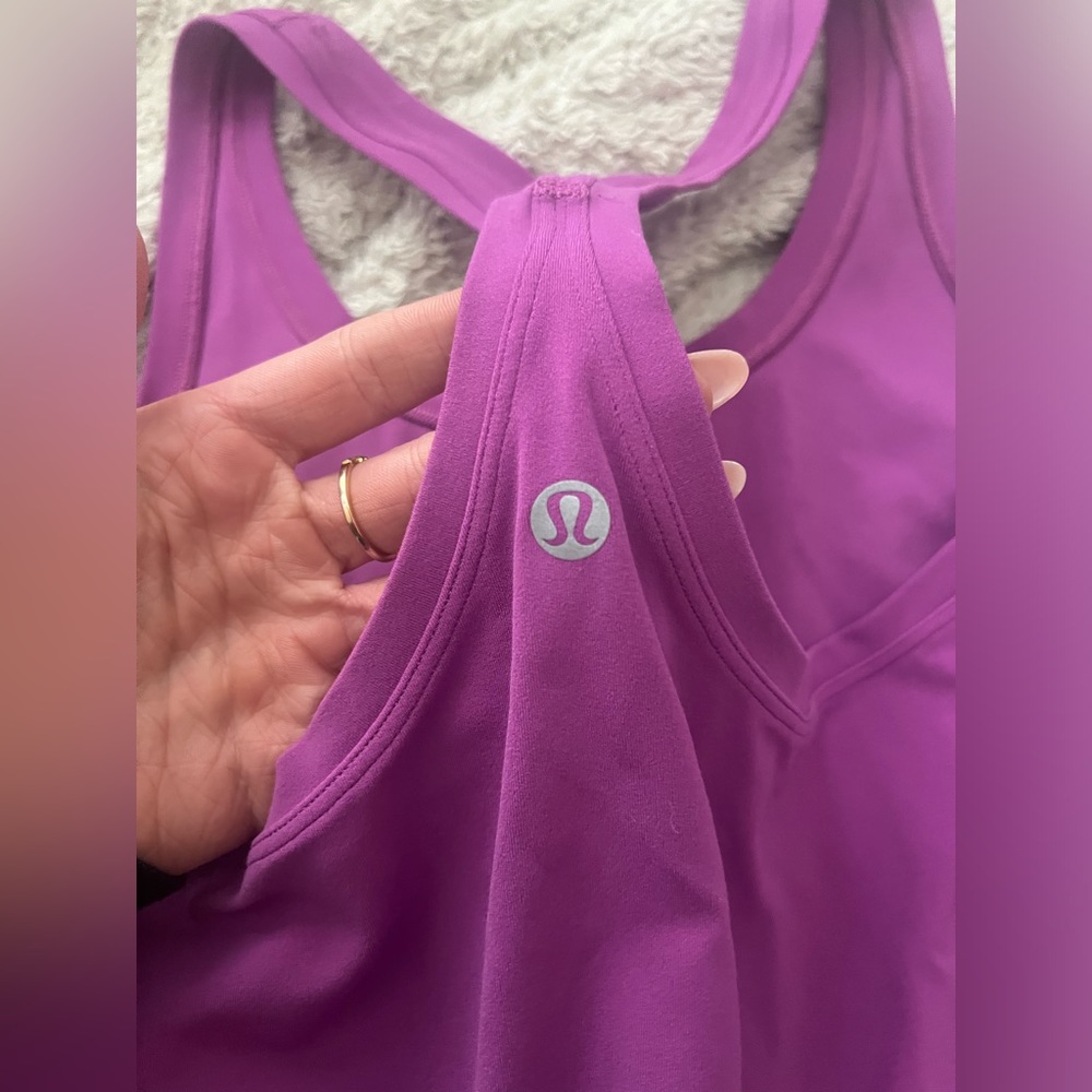 Lululemon hot pink tank top size 6